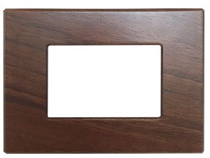 Placca per Serie Plana in Legno Noce