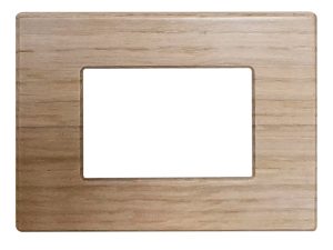 Placca per Serie Plana in Legno Rovere Sbiancato