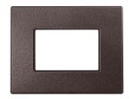 Placca per Serie Matix in PVC Marrone Opaco