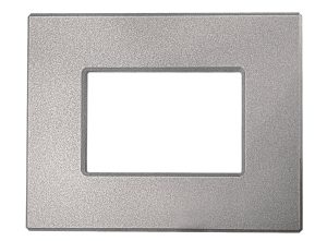 Placca per Serie Axolute in PVC Argento Chiaro