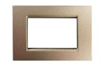 Placca Compatibile Vimar Idea Champagne Metallizzato in Metallo