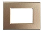 Placca Compatibile Vimar Plana e Plana Up Champagne Metallizzato in Metallo