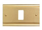 Placca Compatibile BTicino Magic Ottone Satinato + Ottone Lucido