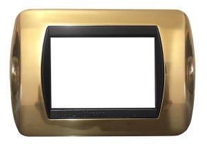 Placca per Serie Living International Ottone Lucido