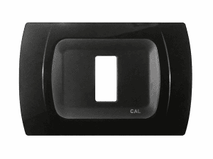 Placca Compatibile BTicino Magic Nero Lucido in ABS