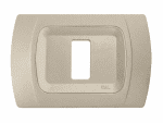 Placca Compatibile BTicino Magic Tortora in ABS