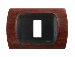 Placca Compatibile BTicino Magic Noce in ABS