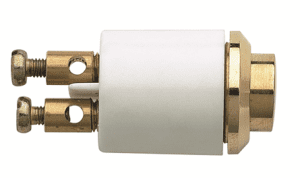 Pulsante in ottone lucido