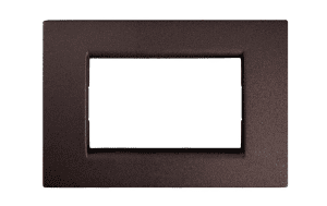 Placca Compatibile Vimar Idea Marrone in Matallo