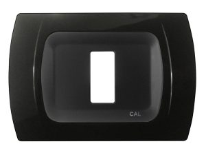 Placca in ABS per Serie Magic Nero Lucido