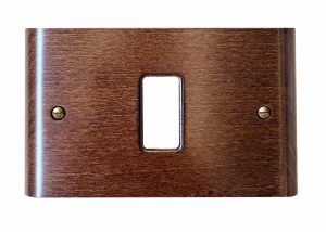 Placca per Serie Magic in Legno Noce