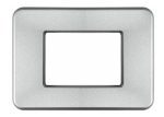 Placca Matix Go in Metallo Argento Opaco &ndash; Compatibile con BTicino | CAL