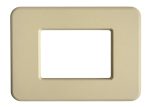 Placca compatibile BTicino Matix GO in metallo beige CAL
