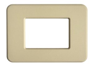 Placca compatibile BTicino Matix GO in metallo beige CAL