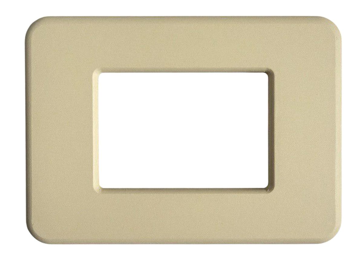 Placca compatibile BTicino Matix GO in metallo beige CAL