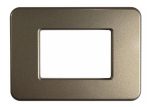Placca Matix Go in Metallo Champagne Metallizzato &ndash; Compatibile con BTicino | CAL