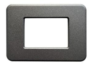 Placca compatibile BTicino Matix GO in metallo grafite CAL