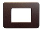 Placca compatibile BTicino Matix GO in metallo marrone opaco CAL