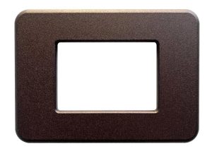 Placca compatibile BTicino Matix GO in metallo marrone opaco CAL