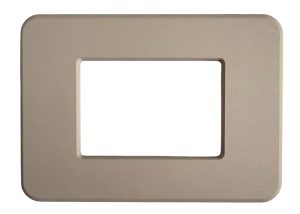 Placca Matix Go in Metallo Tortora Opaco &ndash; Compatibile con BTicino | CAL