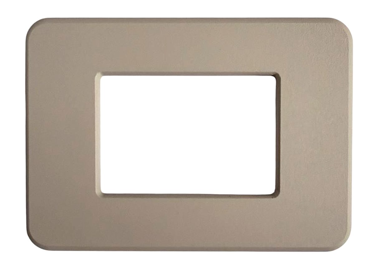 Placca Matix Go in Metallo Tortora Opaco – Compatibile con BTicino | CAL