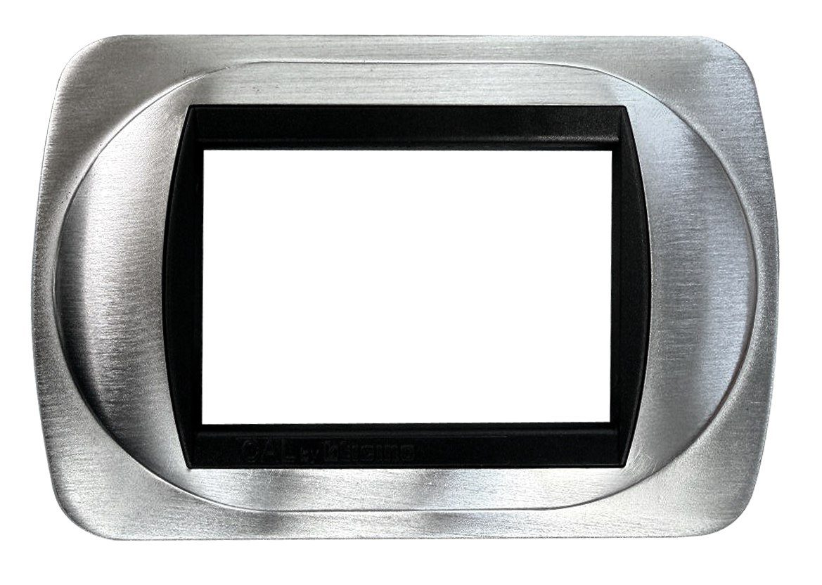 Placca Compatibile BTicino Living International Cromo Satinato in Metallo
