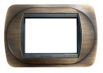 Placca Compatibile BTicino Living International Bronzo Opaco Satinato in Metallo