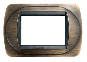 Placca Compatibile BTicino Living International Bronzo Opaco Satinato in Metallo