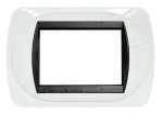 Placca Compatibile BTicino Living International Bianco Lucido in Metallo