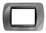 Placca Compatibile BTicino Living International Grafite in Metallo