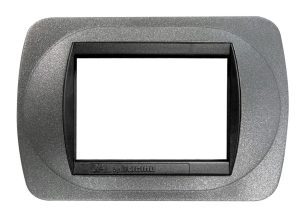 Placca Compatibile BTicino Living International Grafite in Metallo