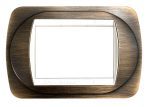 Placca Compatibile BTicino Living Light Bronzo Opaco Satinato in Metallo CAL