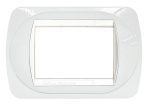 Placca Compatibile BTicino Living Light Bianco in Metallo CAL