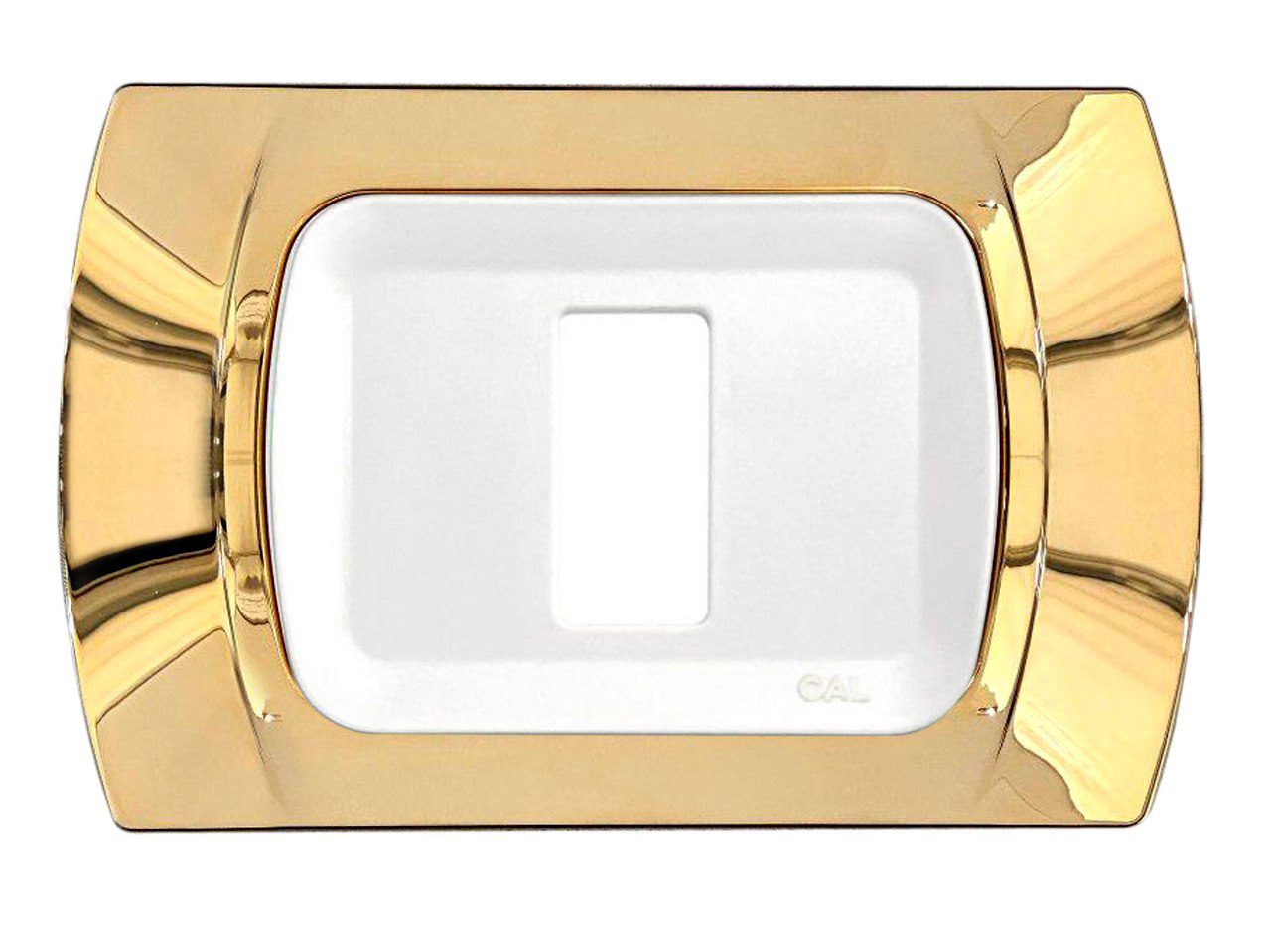 Placca compatibile BTicino Magic 1 modulo Oro Lucido CAL