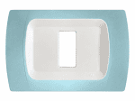 Placca Compatibile BTicino Magic Azzurro Pastello in ABS