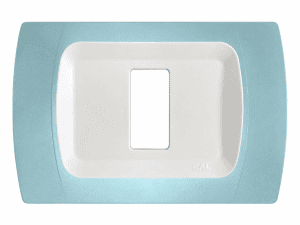 Placca Compatibile BTicino Magic Azzurro Pastello in ABS