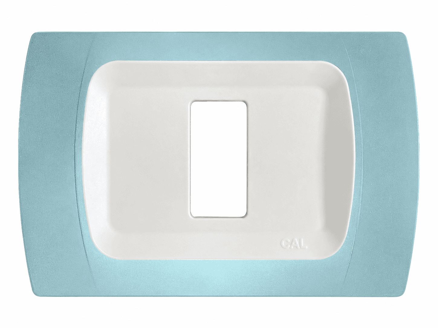 Placca Compatibile BTicino Magic Azzurro Pastello in ABS