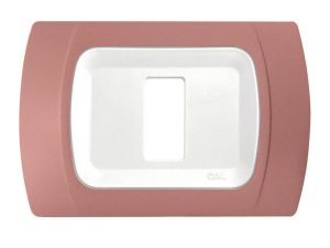 Placca Compatibile BTicino Magic Rosa Antico in ABS