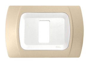 Placca Compatibile BTicino Magic Sabbia Opaco in ABS