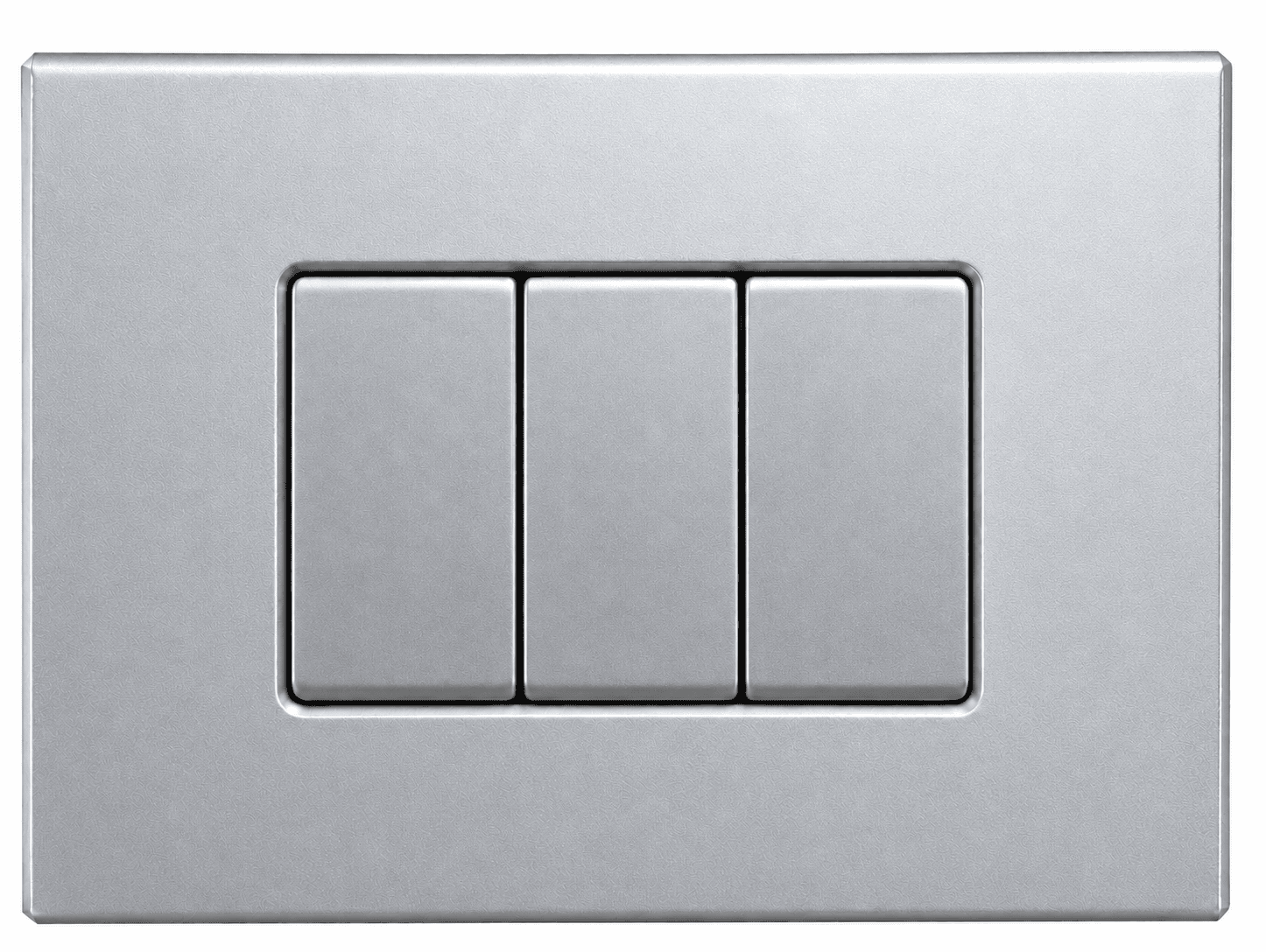 Placca CAL compatibile BTicino Axolute argento con tre comandi Tech